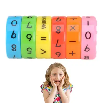 ABS Barevné Čísla Magic Cube Hračky |Děti Hra Číslo Pro Sčítání Odčítání Násobení Divize A Integrální